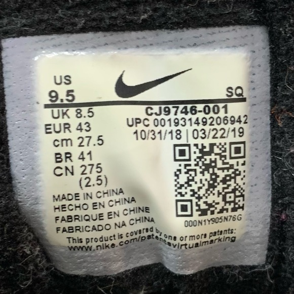 Men's NIKE Colorful DE'AARON FOX x AIR MAX 1 Swipa SNEAKERS Athletic SHOES 9.5 - Picture 7 of 7